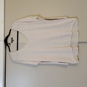 Umgee Speckled Sheer Back Top Size Large